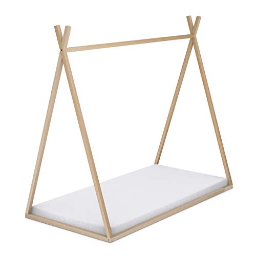 Cama Infantil Tipi con Somier, en Madera Natural, 90 x 190 cm