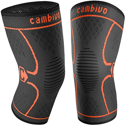 CAMBIVO 2 x Rodilleras Menisco y Ligamento, Rodillera Deportiva para Hombre y Mujer, Rodillera Compresion para Running, Voleibol, Artrosis, Tendinitis