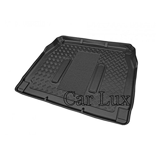 Car Lux AR01917 - Alfombra Cubeta Protector cubre maletero a medida con antideslizante para Discovery II de 7 Plazas