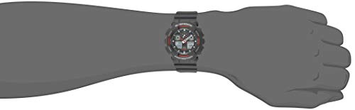 Casio G-SHOCK Reloj Analógico-Digital, 20 BAR, Negro, para Hombre, GA-100-1A4ER