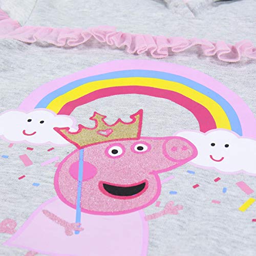 CERDÁ LIFE'S LITTLE MOMENTS 2200005831_T06A-C53 Chandal Felpa Niña de Peppa Pig, Gris, 6 años Unisex niños