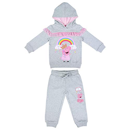 CERDÁ LIFE'S LITTLE MOMENTS 2200005831_T06A-C53 Chandal Felpa Niña de Peppa Pig, Gris, 6 años Unisex niños