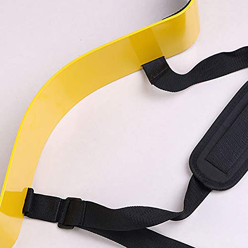 Chiatai Arm Blaster Aislador de bíceps Resistente, Arm Blaster Biceps Triceps Mancuernas Barbells Curl Muscle Builder Amarillo