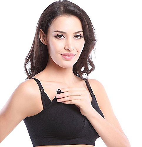 Cimary Sujetador de maternidad para mujeres Bra sin costuras (4Pack)