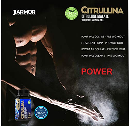 CITRULINA MALATO PURA 90 cápsulas de 1000 mg Vegetales Oxido Nítrico Vigor precursor de arginina