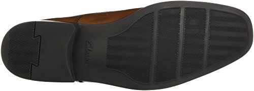 Clarks Tilden Walk, Zapatos de Cordones Derby, Marrón (Dark Tan Leather-), 45 EU