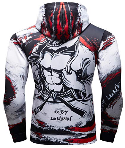 Cody Lundin Hombre Hoodie Deportiva para Chaqueta para Fitness con Varios Estilos Sudadera para Hombre (Color g, XXL)