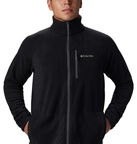 Columbia Fast Trek II Forro Polar con Cremallera, Hombre, Negro, M