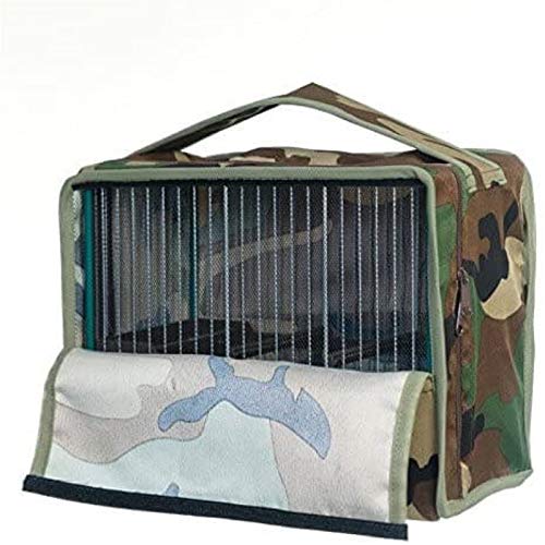 COMPLEMENTOS PARA AVES - Funda para Jaulas de reclamo de Silvestrismo en Tela Camuflaje/Militar. Medidas para jaulas C1 o C2 1 Palo o 2 Palos