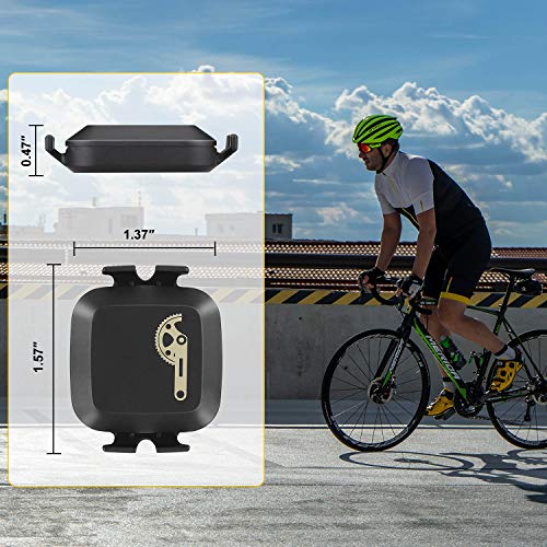 CooSpo Sensor de Velocidad o Cadencia RPM con Doble Módulo Bluetooth 4.0 Ant + para la Computadora de la Bici