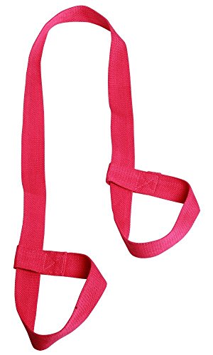 Correa para transportar esterillas de yoga, resistente, Rosa rojo, Talla única