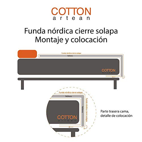 COTTON ARTean Funda Nordica Triangle Cama de 150/160-50% ALGODÓN - 50% POLIÉSTER