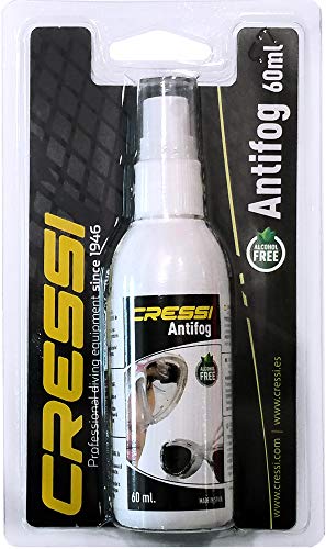 Cressi Premium Anti Fog - Antivaho Spray para Máscara de Buceo/Gafas de Natación, 60 ml