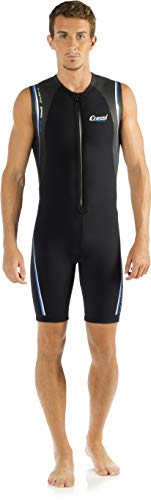 Cressi Termico Man Shorty Wetsuit 2mm - Traje de Buceo Shorty para Hombres - 2mm de Neopreno de Doble Forro - Color Negro