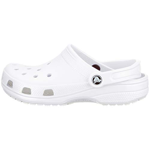 Crocs Classic U, Zuecos con Correa Trasera Unisex Adulto, Blanco, 38/39 EU