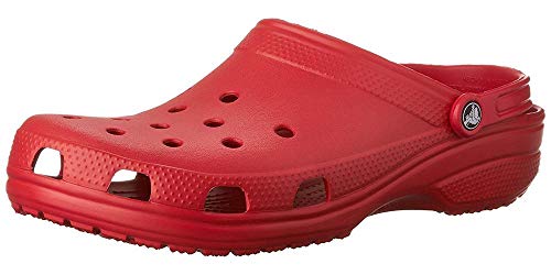 Crocs Classic U, Zuecos con Correa Trasera Unisex Adulto, Rojo Pimiento, 36/37 EU