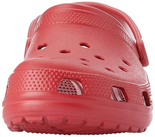 Crocs Classic U, Zuecos con Correa Trasera Unisex Adulto, Rojo Pimiento, 39/40 EU