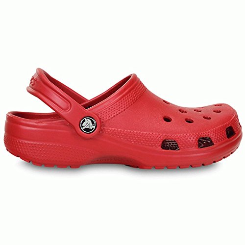 Crocs Classic U, Zuecos con Correa Trasera Unisex Adulto, Rojo Pimiento, 39/40 EU