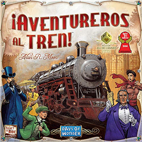 Days of Wonder- Aventureros Español-¡Sube al Tren de la Aventura, Multicolor, Talla Única (DW7281)