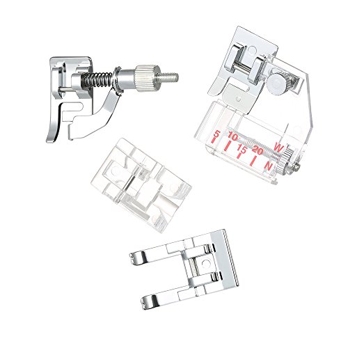 Decdeal - Kit de 52 Piezas Multifuncional Prensatelas Accesorios para Máquina de Coser Presser Feet (Compatible para Caña Baja, para Brother/Babylock/New Home/Singer/Janome)