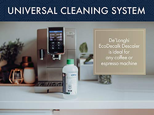 De'longhi Ecodecalk - Líquido descalcificador universal, cafeteras superautomáticas, 500 ml, ecológico y eficiente, compatible cafeteras modelos ECAM / ETAM