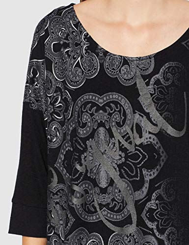 Desigual TS_Nisa Camiseta, Negro 2000, S para Mujer