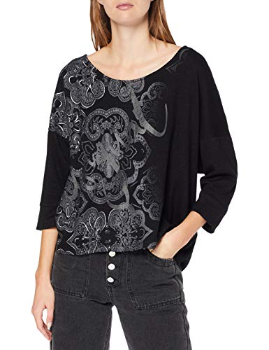 Desigual TS_Nisa Camiseta, Negro 2000, S para Mujer