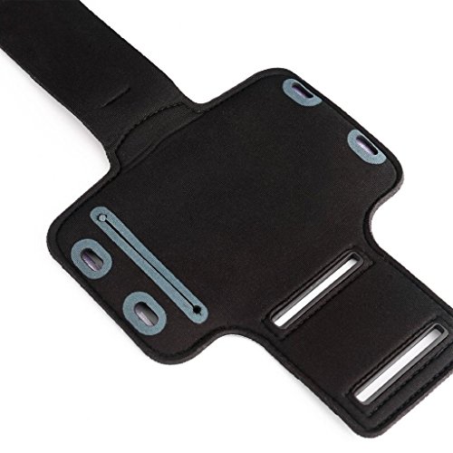 DFV mobile - Funda Brazalete Profesional de Neopreno Premium para Brazo Deporte Correr y Gimnasio para Doogee Ibiza F2 - Negra