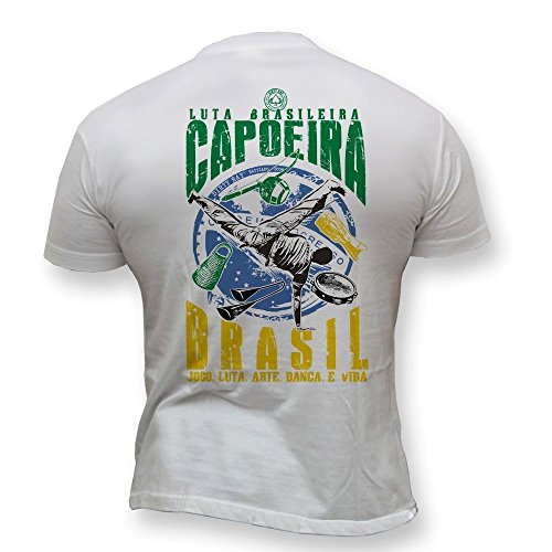 Dirty Ray Artes Marciales MMA Capoeira Lucha brasileña Camiseta Hombre T-Shirt K1 (M)