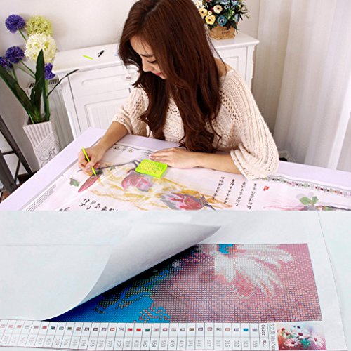 DIY 5d Diamond pintura por número Kit, 5D diamond painting full drill,Cat reloj Crystal Rhinestone bordado de punto de cruz artes manualidades lienzo pared decoración,Gato y reloj