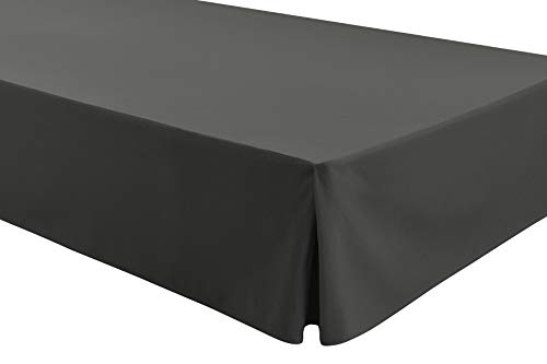 Easycosy - Cubre Canapés para Somier ATENEA Faldon para Cama 135 cm Cubrecanape - Color Gris (135x190/200cm)