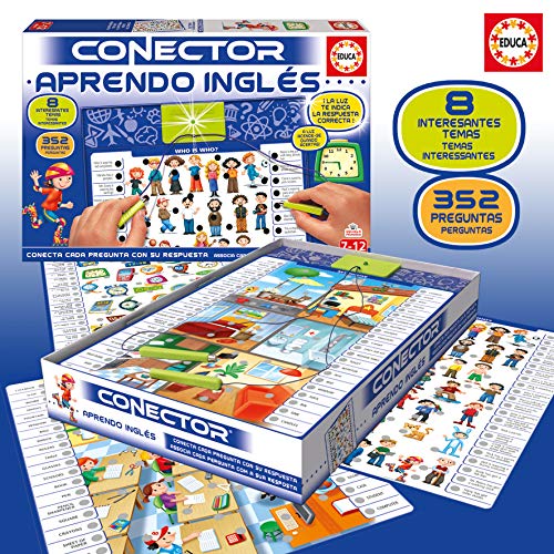 Educa- Aprendo Inglés Juego Connector para Niños, Multicolor (17206)