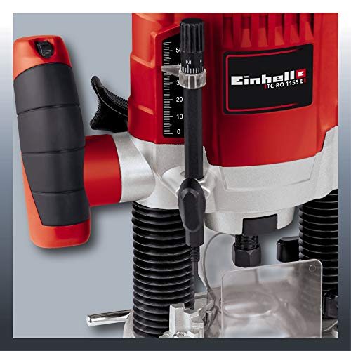 Einhell TC-RO 1155 E - Fresadora, 1100 W, 230 V, 7 niveles de fresado, control electrónico