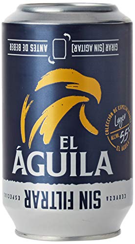 El Aguila Cerveza Especial Sin Filtrar Pack 24 latas x 330 ml - 7920 ml