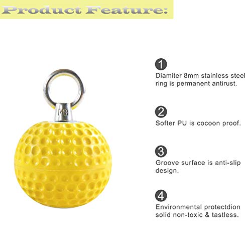 Escalada Pull Up Power Ball, Amarillo Pull Up Arm Training Training Ball Colgante, Acero inoxidable 304 Escalada Bola de cañón de entrenamiento sólido,Gimnasio Ejercicio Home Fitness Chin Up Equipment