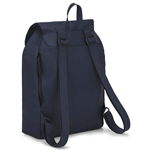 Expatrié Mochila Mujer Azul - Bolsa Clara de Elegante Nylon - Bonito Bolso para Ocio Ligero y Pequeño - Moderno Backpack para Chicas, Cierre Magnético e Impermeable