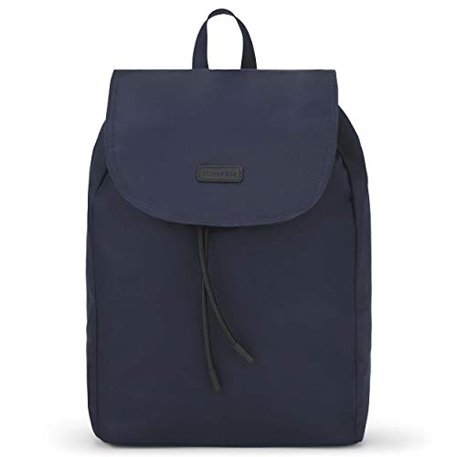 Expatrié Mochila Mujer Azul - Bolsa Clara de Elegante Nylon - Bonito Bolso para Ocio Ligero y Pequeño - Moderno Backpack para Chicas, Cierre Magnético e Impermeable