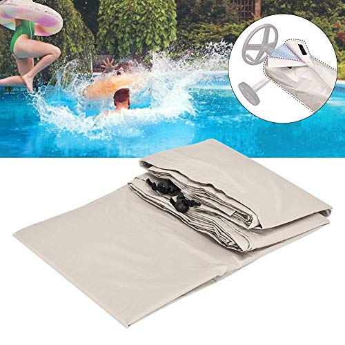 Fditt Cubierta Rectangular de Rollo de Protector Impermeable de Natación de Piscina para Jardín al Aire Libre Casero(M：550 * 96cm)