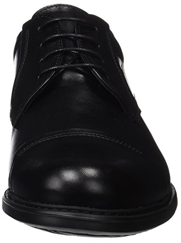 Fluchos Simon, Zapatos de Cordones Derby para Hombre, Negro (Negro 000), 40 EU