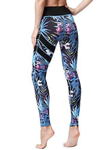 FLYILY Cintura Alta Elásticos Pantalones de Yoga Para Mujer Leggings para Correr Entrenamiento Fitness