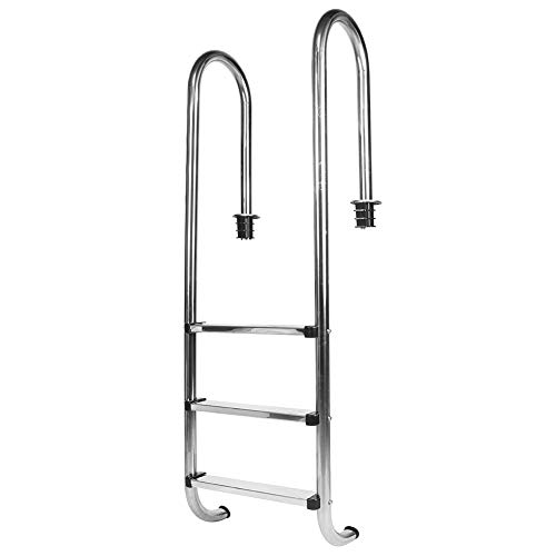 FOTABPYTI Pool Supply Escalera de 3 escalones para Piscina de Acero Inoxidable 304, Escalera de Piscina, Gran Capacidad de Carga para jacuzzis Piscinas privadas