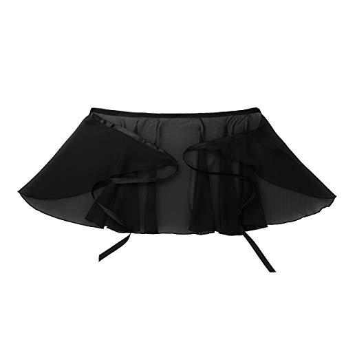 Freebily Falda de Gasa Deportiva Niñas para Danza Ballet Gimnasia Patinaje Niñas Infántil y Mujer Adulta con Cinturilla para Leotardo Maillot Deporte Negro One Size