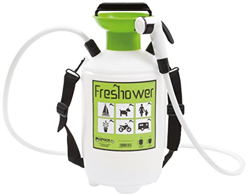 Freshower 7 8311.S00 - Ducha portátil (plástico, 19 x 19 x 41 cm), Color Transparente, Verde y Negro