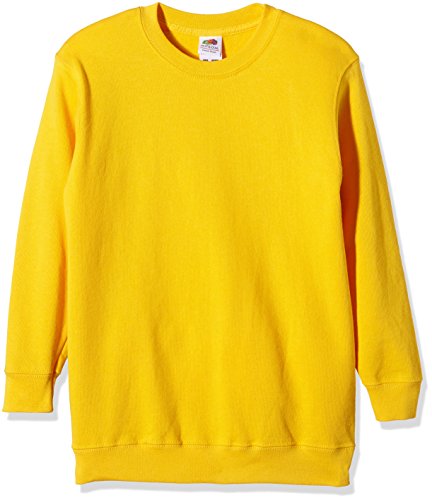 Fruit of the Loom, Sudadera Infantil, Amarillo (Sunflower Yellow), 12-13 Años