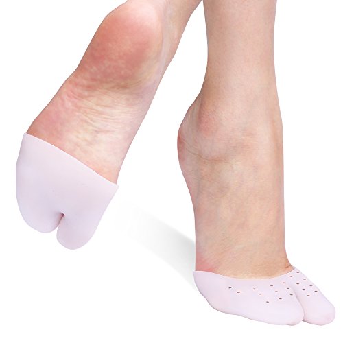 Funda de Gel para los Dedos de los Pies con protección para el antepié, Almohadillas Metatarsales soporte para pies con, cubierta protectora del pie de ballet para Zapatos de Tacón Alto