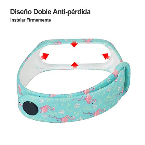 G-Color Correa Xiaomi mi band 3/4, 8 Colores, Correa de Silicona Blando, Impermeable y Ajustable, Pulsera/Banda/Brazalete de Reemplazo para Xiaomi mi band 4/3 [Compatible con Xiaomi Mi Smart Band 4]