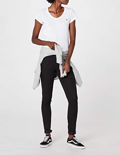 G-STAR RAW Eyben Slim V T Wmn S/s Camiseta, Blanco (White 110), 36 (Talla del fabricante: Small) para Mujer