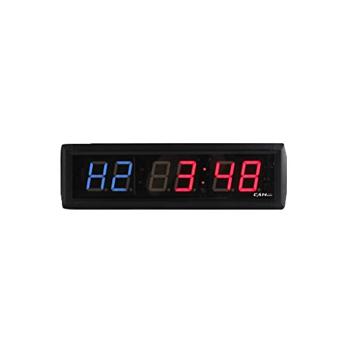 GANXIN 1.8 Inch 6 Digital LED Interval Wall Clock Crossfit Gym Timer Sport Gym Exercise Training Timer Fitness Boxing Timer