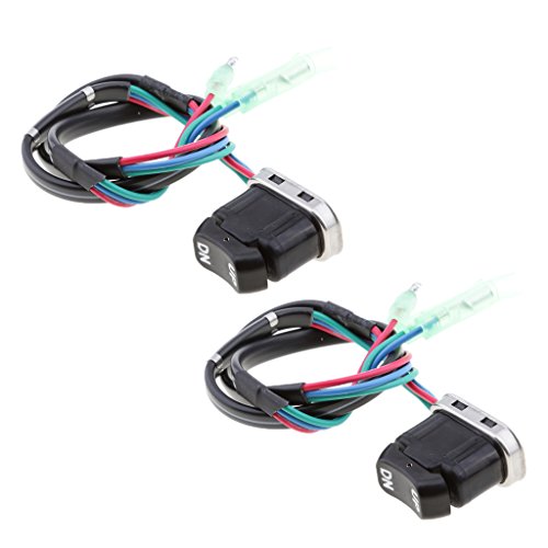 Gazechimp 2X Arriba Abajo Toggle Trim Tilt Switch Reemplazo para Yamaha Motor Fueraborda Mando A Distancia Reemplazar Ensamblaje