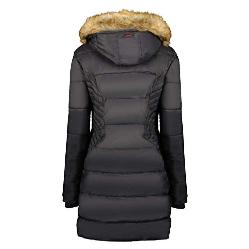 Geographical Norway Abby - Parka con capucha para mujer Negro L